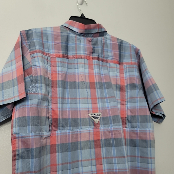 Columbia PFG Super Bonefish Plaid Short-Sleeve Woven Shirt - Picture 3 of 8